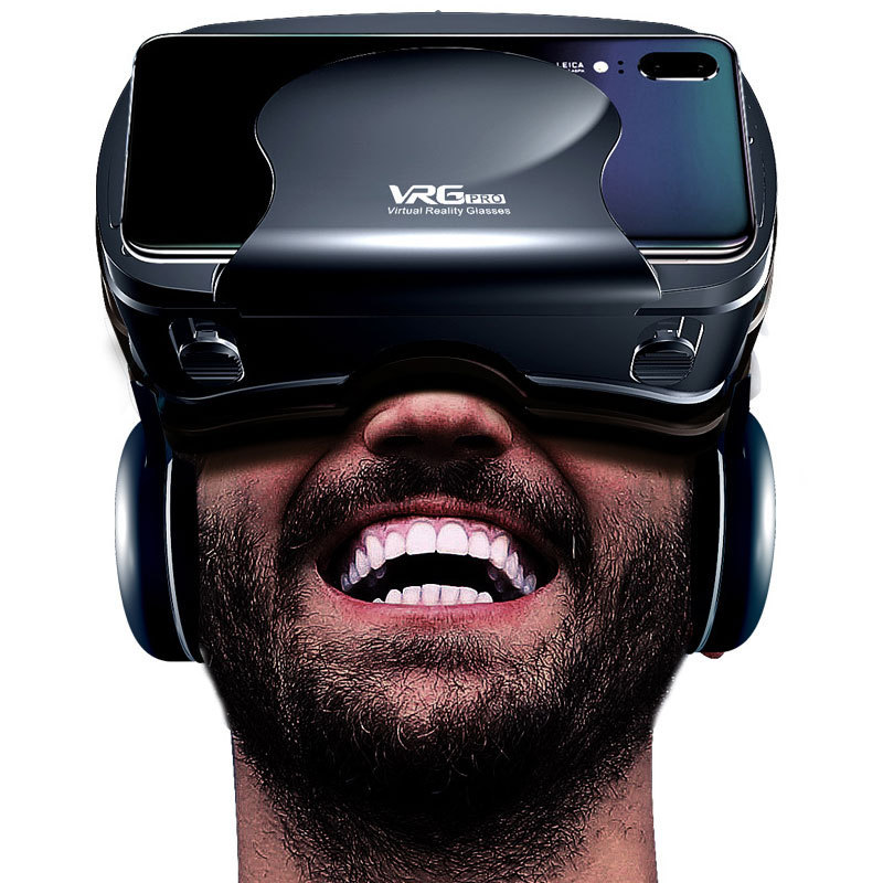 国境を越えた精選VR gpro VR眼鏡ブルーレイ保護眼新型大型イヤホン携帯電話仮想現実ヘルメット3d VR|undefined