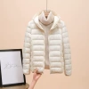 With hood, white