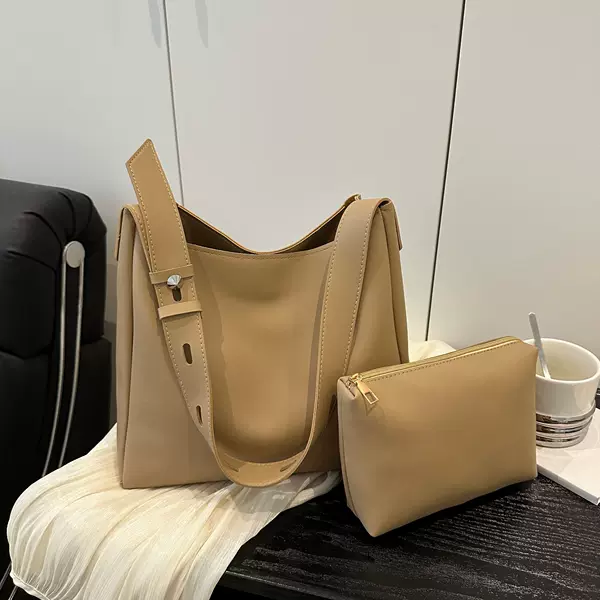 Cross-Border Wholesale Large Shoulder Bag for Women 2024 New Casual Women's Bag Mother Tote Bag Large Capacity Simple Shoulder Bag
