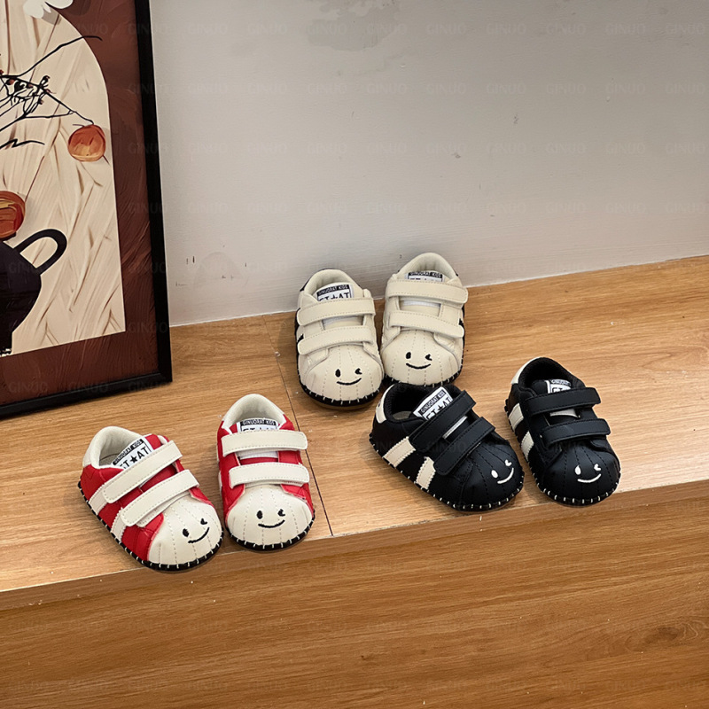 {13-40码}笑脸儿童板鞋休闲软底婴儿学步鞋男女宝宝鞋子春秋新款|undefined