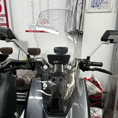 Windshield Accessories Windshield Glass Chest — Motorcycle front windshield - transparent-thick-40-height-about-55cm-exclusive-for-fire-eye-mecha-3-six-holes