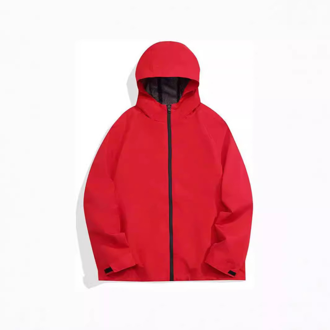 Men's New Outdoor Sports Jacket Thin Windproof Waterproof Black Coat_voghion.com