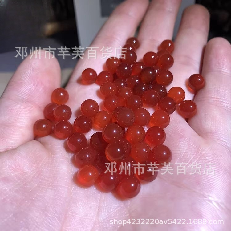 赤瑪瑙散珠半穴瑪瑙玉DIY古風象眼ヘアピン半製品装飾象眼アクセサリーアクセサリー|undefined