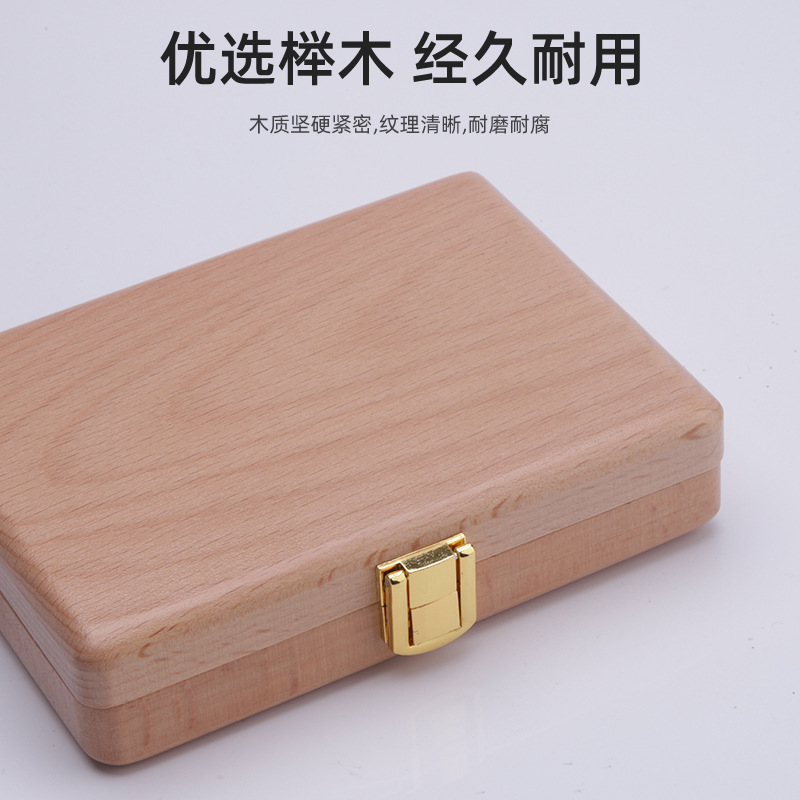 Procesamiento personalizado de madera infantil caja de dientes de leche para niños niñas cabello fetal umbilical guardar caja de almacenamiento regalo de cumpleaños creativo image 4