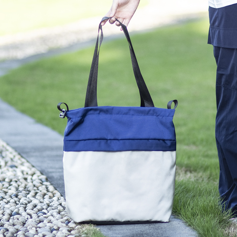 亚马逊跨境DIY空白帆布包纯棉布袋广告宣传布袋单肩袋双拼帆布袋