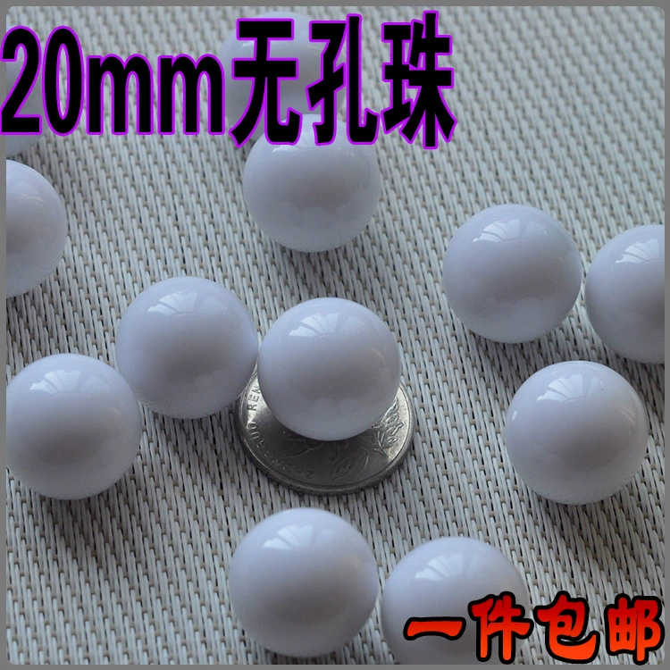 Mixed plastic round beads, stone inlay for teaching maths, 20mm
