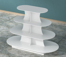 中岛柜红酒陈列柜鞋店展示架展示柜木质母婴货架奶粉台椭圆形玩具