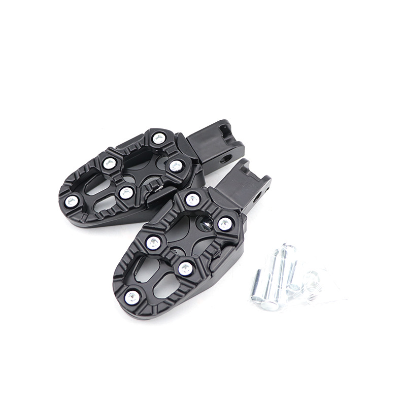 Cnc Aluminum Alloy Foot Pedal Metal Non-Slip Footrest Neutral Durable Wear Resistant Rear Footrest Motorcycle Neutral Modify