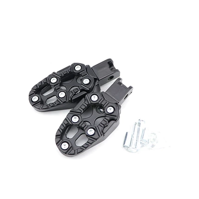 Cnc Aluminum Alloy Foot Pedal Motorcycle pedals - black-with-accessories
