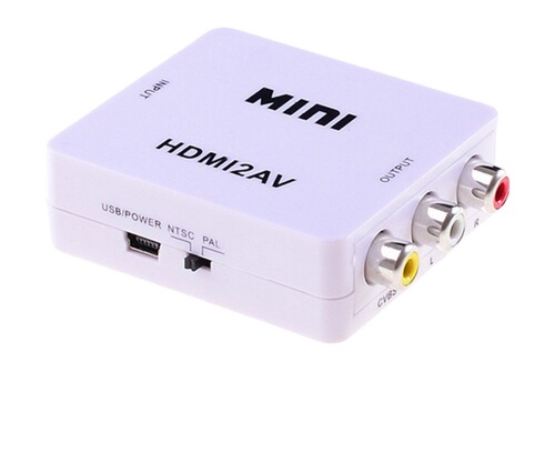 HDMI to AV converter HDMI2AV to RCA TV audio and video 1080P HD small white box