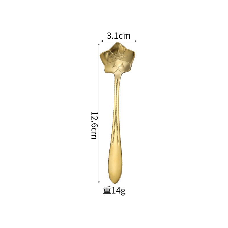 12CM 도라지 스푼 [골드]