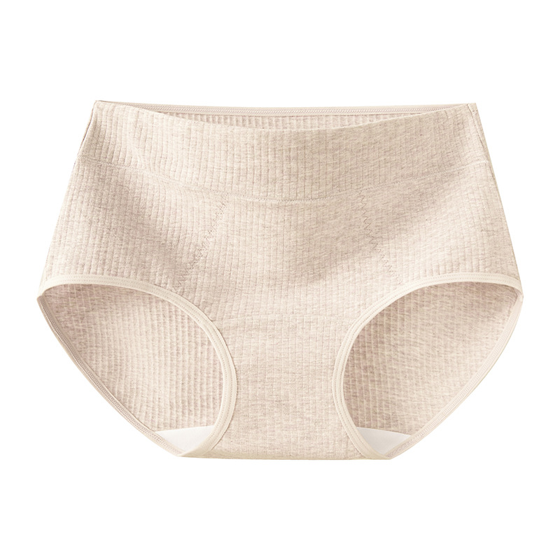Ropa interior de algodón de color para mujer entrepierna de algodón puro 10A entrepierna antibacteriana para mujer 2025 nuevo estilo de talla grande ropa interior transpirable de cintura alta para mujer