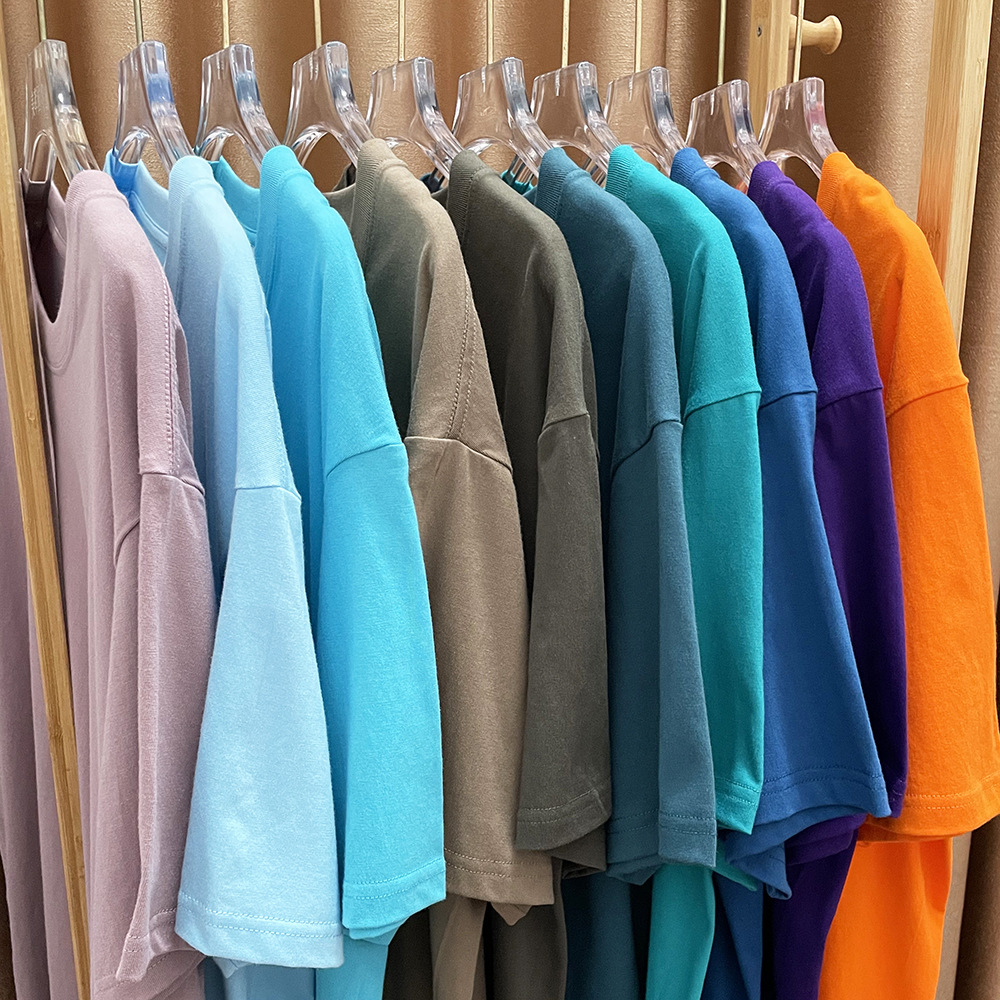 230克新疆纯棉重磅短袖T恤女款POD货源宽松圆领休闲百搭白色t恤女