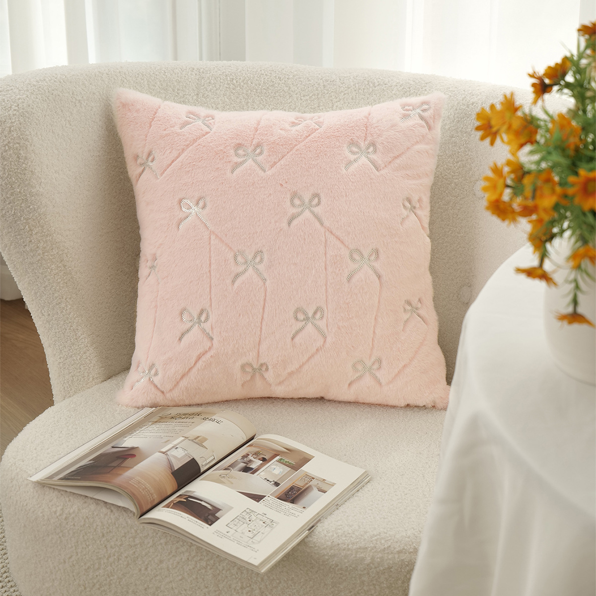 Amazon mini arco de almohada cubierta general de lujo ligero contra la cintura de almohada cubierta de almohada de peluche TEMU