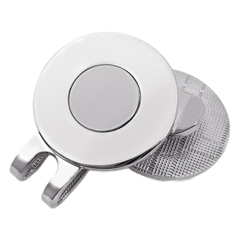 Hardware blanco magnético clip de sombrero de golf Mark marker marca de pelota herramienta de césped insignia de gorra de golf