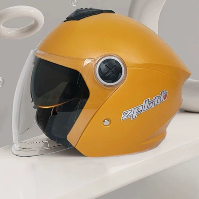 anti-fog helmet, Motorcycle Safety Supplies - 288-aishi-orange-sunscreen-double-mirror-one-size-fits-all