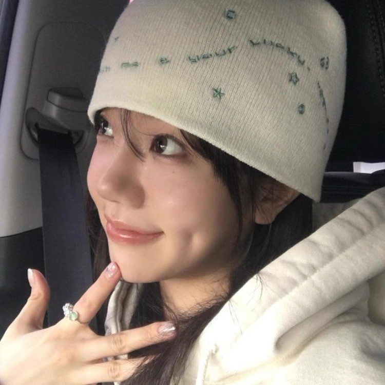 ins博主同款韩国甜酷少女星星刺绣针织帽女百搭包头毛线冷帽秋冬|undefined