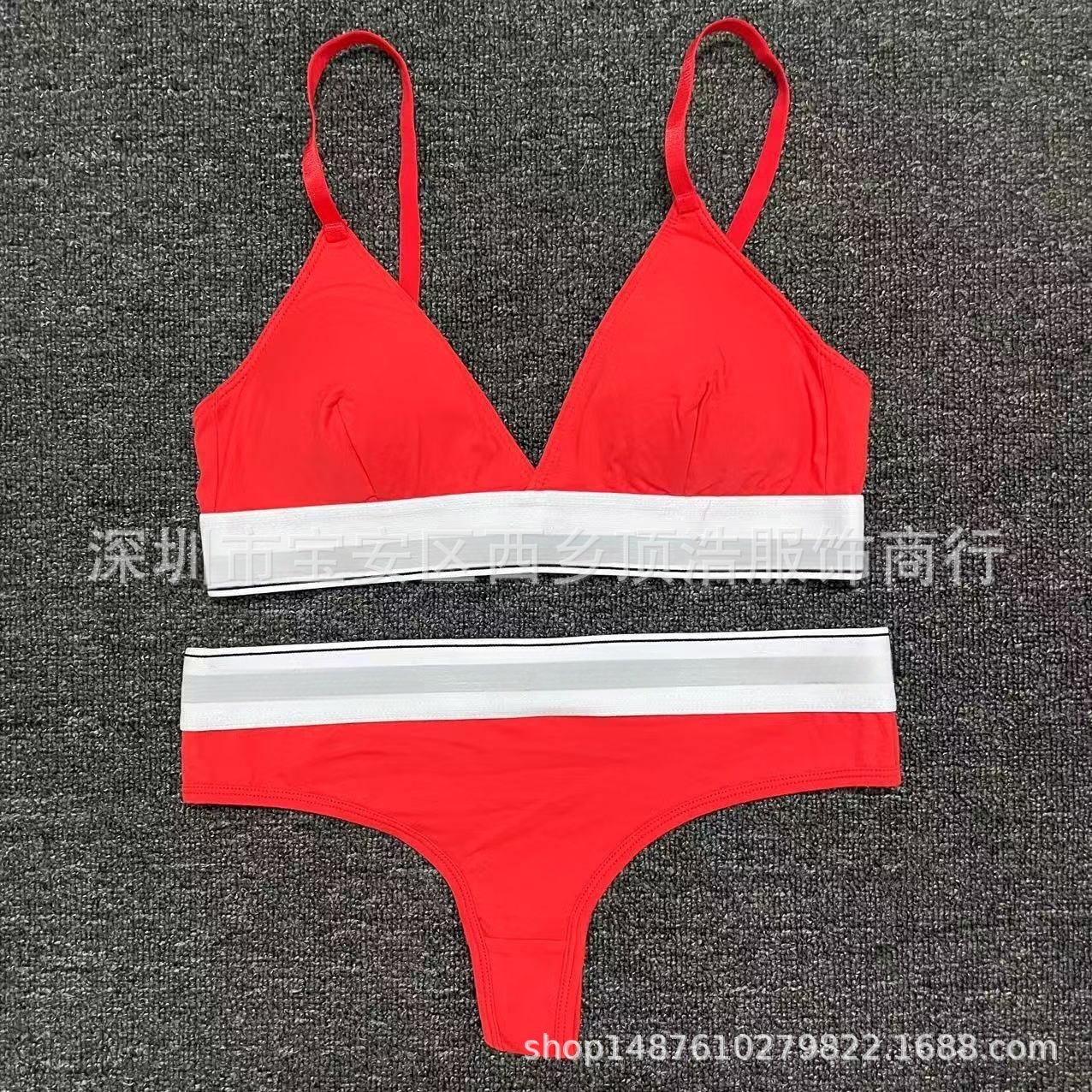 끈 팬티 정장 레드