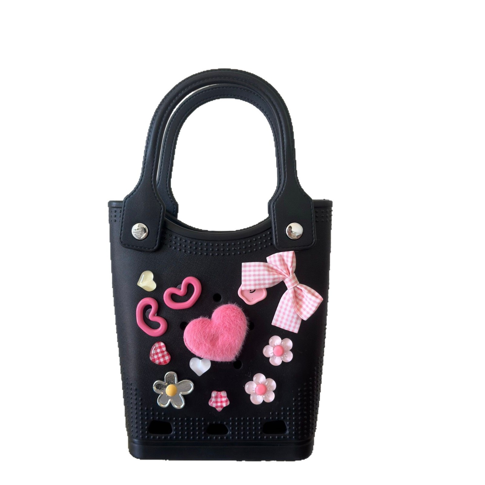 El nuevo bolso transfronterizo Eva Dongdong 100 se combina con el bolso decorado DIY dongdong, el bolso de dibujos animados, el nicho lleva el bolso de playa.