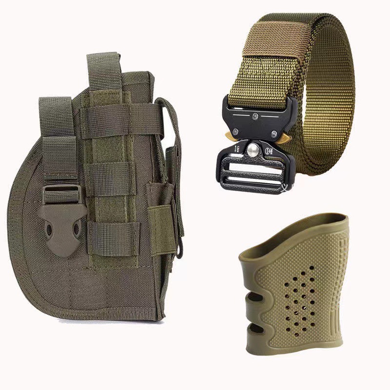 Funda de pistola táctica al aire libre para fanáticos militares transfronterizos, bolsa de pierna de campamento de montañismo al aire libre, funda de pistola invisible táctica de campo CS