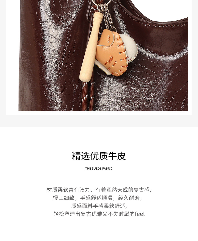 Túi tote nữ cỡ lớn phong cách vintage đi làm — màu cà phê chi tiết 9