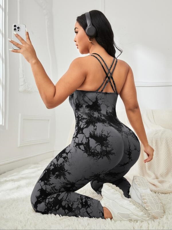 X 37937 High Waist Tie Dye Yoga Pants