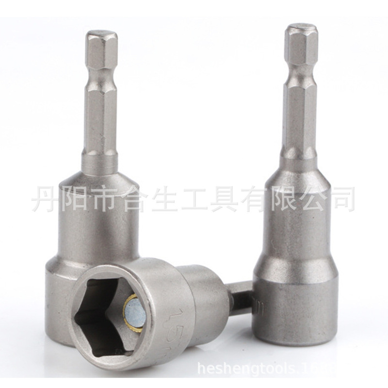 6-15mm 1/4六角ハンドル変換強磁性ソケットレンチ65mm電気ロットドライバードライバースリーブ|undefined