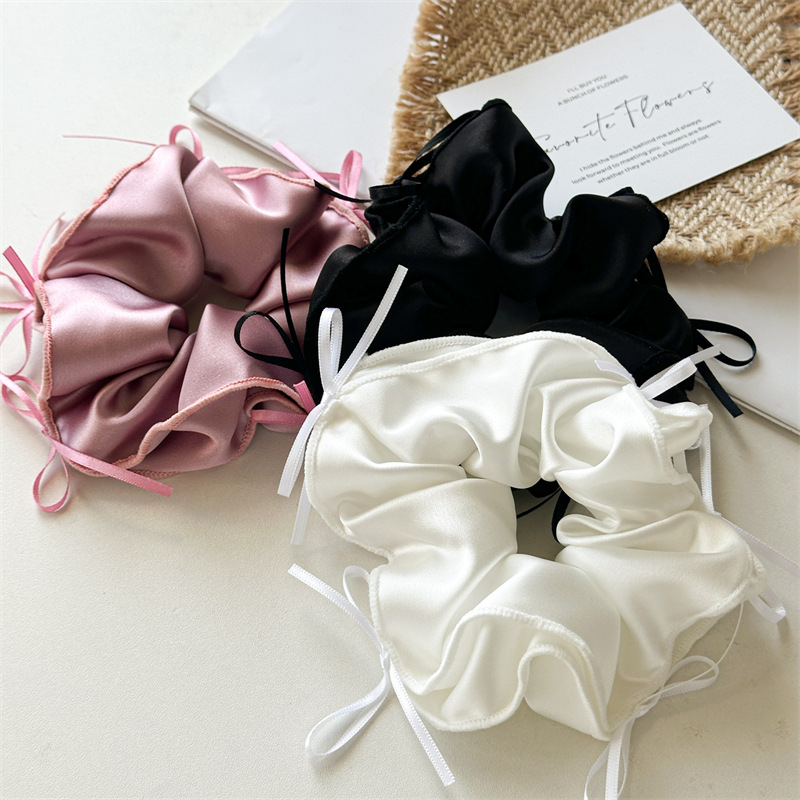 Nastro da balletto fiocco corda per capelli raso intestino crasso anello corda per la testa palla testa elastico accessori per capelli 2024 nuovo copricapo_voghion.com