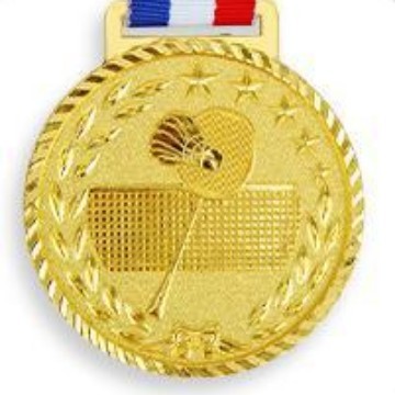 Bádminton 304 (oro y plata cobre tres colores) 6,5 cm