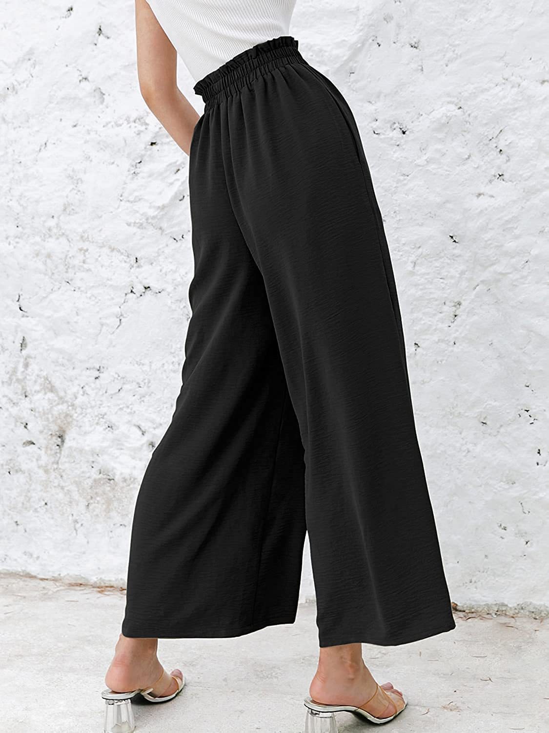 Women's Daily Simple Style Solid Color Ankle-length Pleated Wide Leg Pants display picture 6