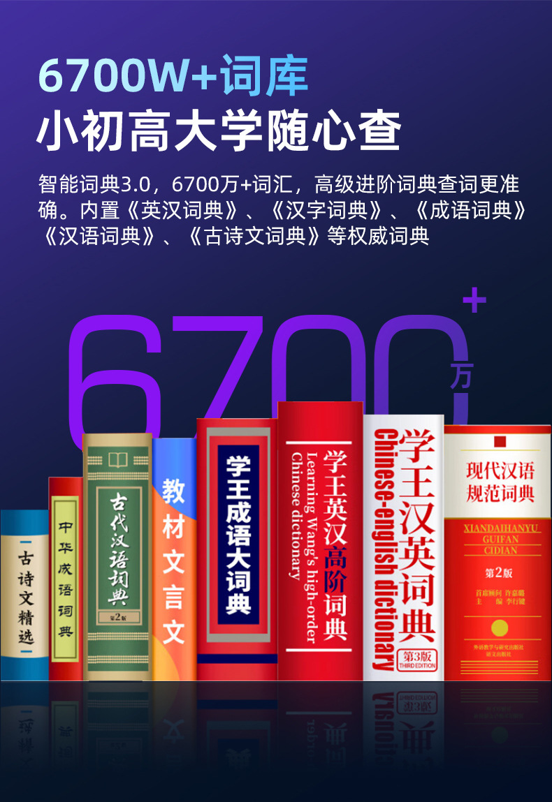 智能扫描翻译笔点读笔扫读笔词典笔离线全科小初高同步工厂批发详情8