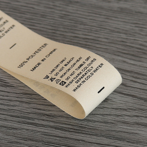 Watermark label composite printed size label clothing accessories screen printing flexible water label watermark label original factory