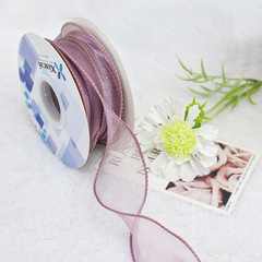 Plain color fishnet mesh ribbon flower bouquet gift wrap decoration band gift box gift box bow tie strap wholesale