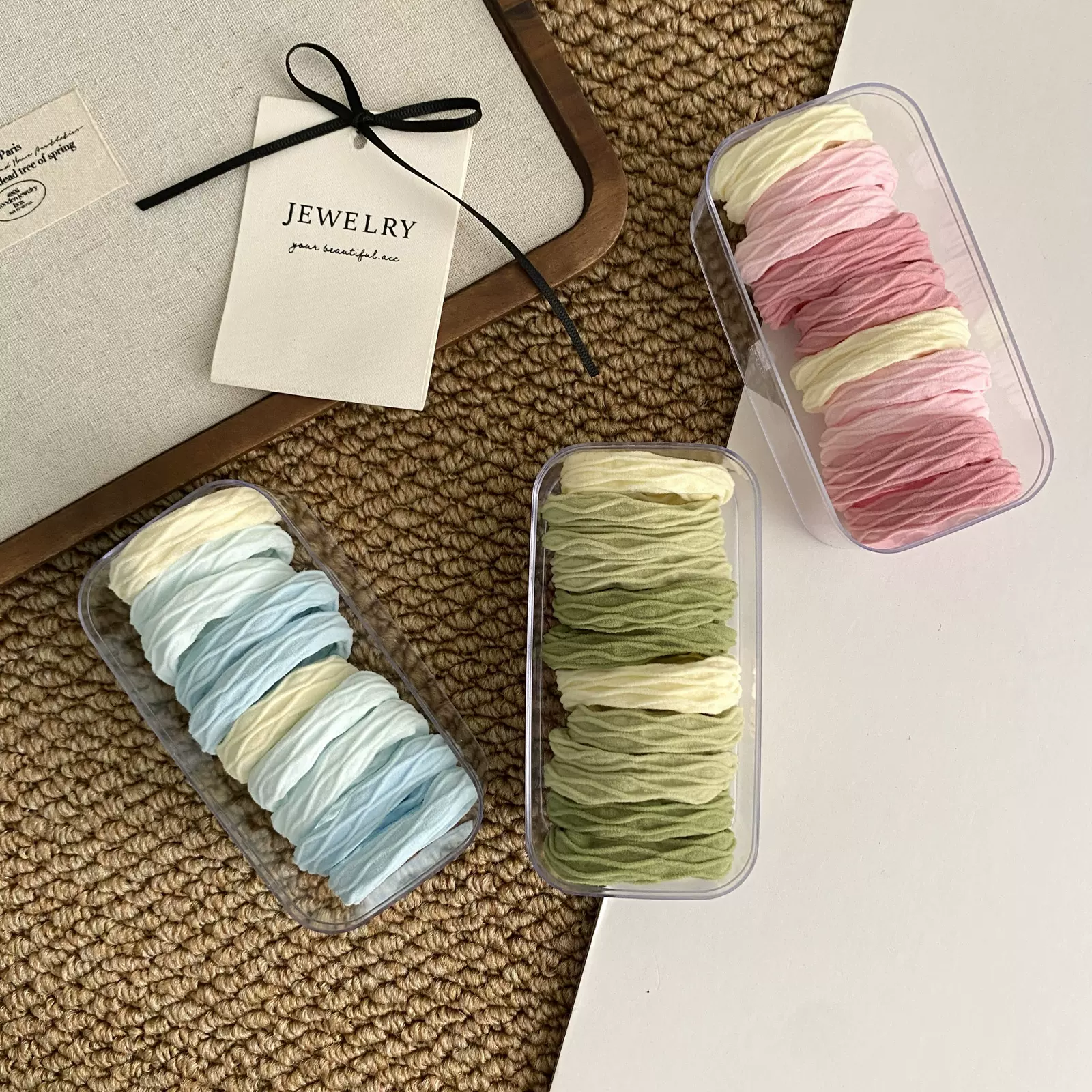 2025新款超柔软高弹力巨耐用高马尾发绳高级感糖果色皮筋女生发饰