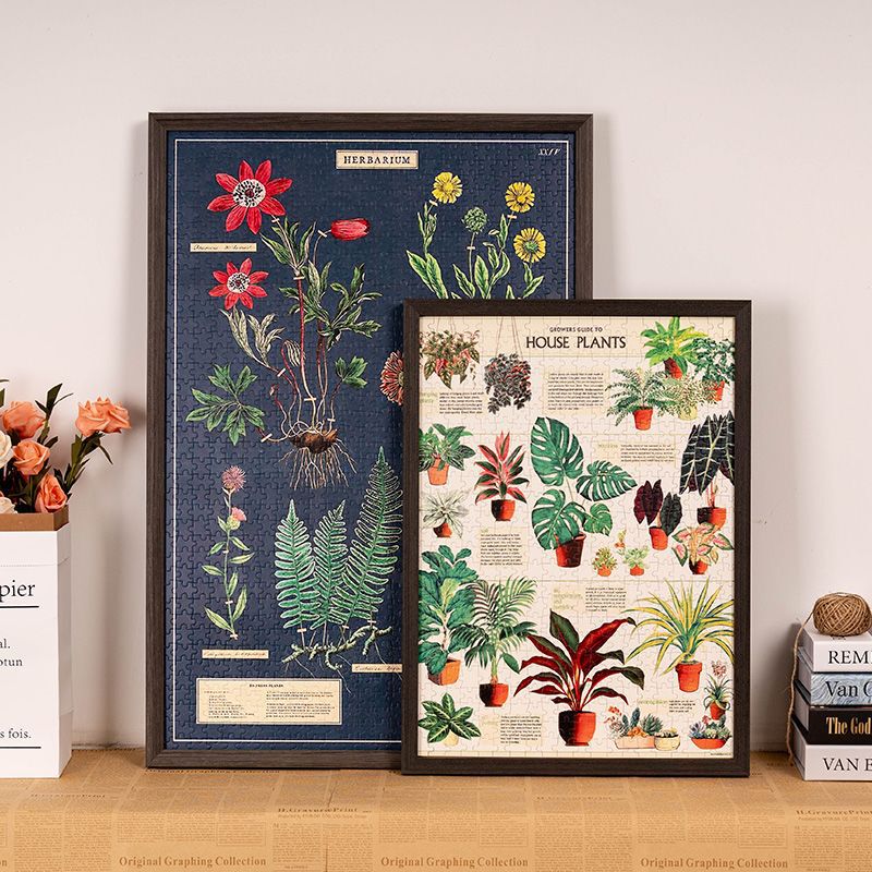 Solid Wood Puzzle Frame 1000 Pieces 75×50×70 Picture Frame Frame 500 Pieces 2000 Pieces Framing Frame Wall Hanging Compatible