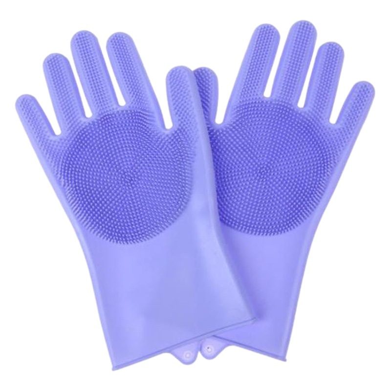Suministro directo de fábrica guantes de silicona guantes para lavar platos hombres y mujeres tazón doméstico lavado cocina limpieza artefacto guantes de limpieza del hogar