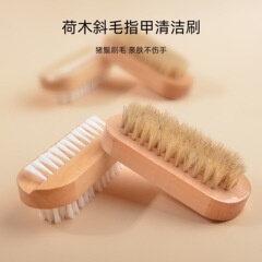 新しいネイルアートのハスの木の斜めの毛の爪の清潔なブラシの豚のたてがみのほこりのブラシは毛の甲の看護のツールのブラシを落とさないでください。