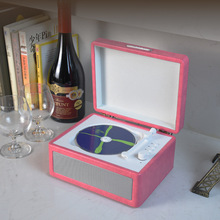 跨境CD播放机复古蓝牙多功能U盘TF内存 音质便携碟片CD机迷你礼品