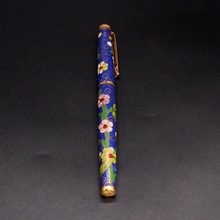 北京景泰蓝八十年代老货文玩收藏传统铜胎掐丝珐琅磨光钢笔