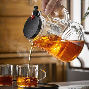 Piao Yi Cup Tea Separation Artifact Piao Yi Pot High Temperature Resistant Teapot Tea Making Tea Cup Office Glass Tea Set
