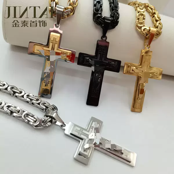 Cross-border bestseller on Amazon and AliExpress: European and American fashion trendy personalized stainless steel and titanium steel men's pendant jewelry