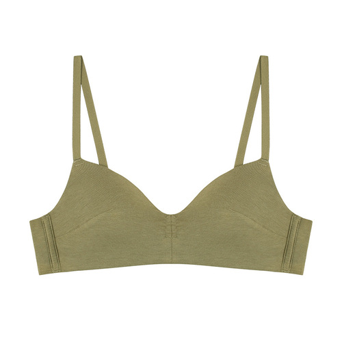 Summer beautiful backless seamless bra, adjustable French underwear, women's modal small breast push-up bra, thin cup bra