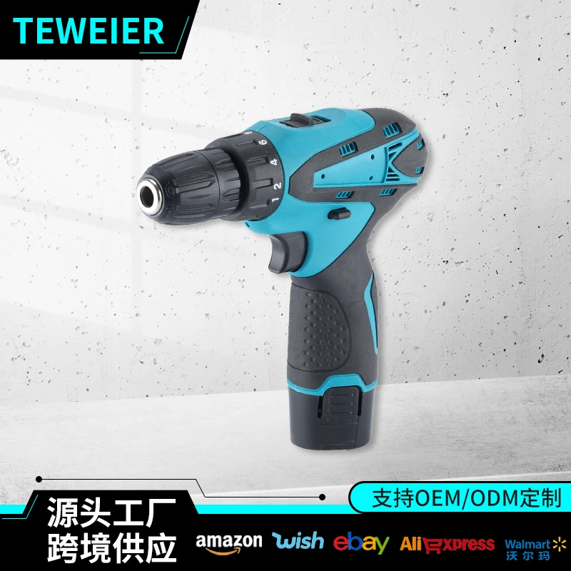 Внешняя торговля 12v многофункциональная бытовая зарядная отвертка литиевая электрическая дрель трансграничный портативный беспроводной ручной дрель набор