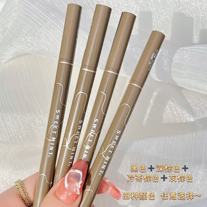 Sweet Mint Slim Eyeliner Pen Waterproof and Sweat-Proof, Long-Lasting and Non-Smudging, Brown Liquid Eyeliner Pen for a Natural Makeup Look Sweet Mint Slim Eyeliner Pen Waterproof and Sweat-Proof, Long-Lasting and Non-Smudging, Brown Liquid Eyeliner Pen for a Natural Makeup Look