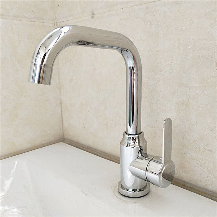 304 Stainless Steel Basin Faucet, Bathroom Under-Counter Basin Faucet, Small Seven-Handle Modern Minimalist Style