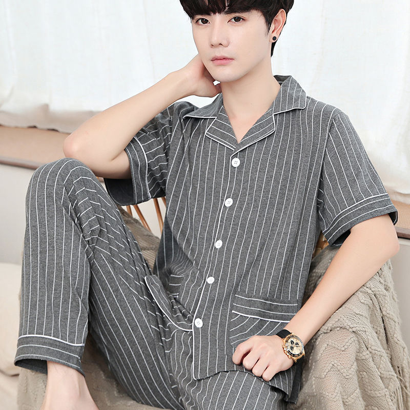 100% pijamas de algodón para mujer 2023 nuevos pantalones de manga corta de verano de dos piezas traje de algodón para el hogar se pueden usar afuera