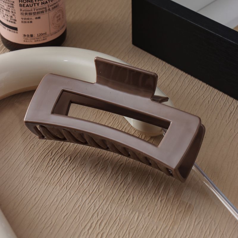 Dark brown silicone square clip upgraded model - safe and not easy to break