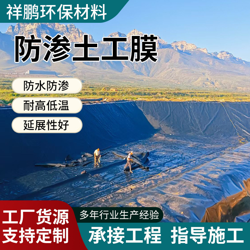 HDPE ジオメンブレン 埋立地 魚池 飼育用黒膜 人工湖貯水池 バイオガスプール 不浸透性ジオメンブレン|undefined