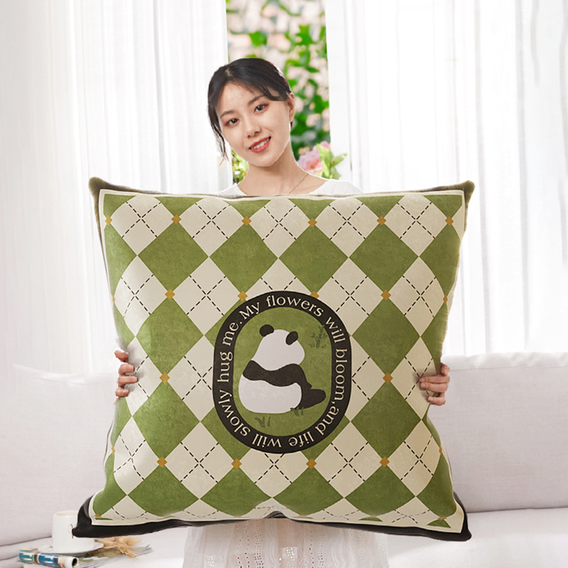 만두 찾기 브로케이드 베개