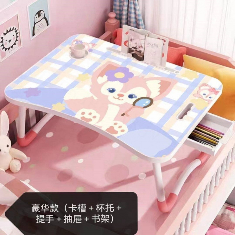 床上笔记本电脑桌学生宿舍可折叠小桌子房间学习书桌ins风网红桌|undefined